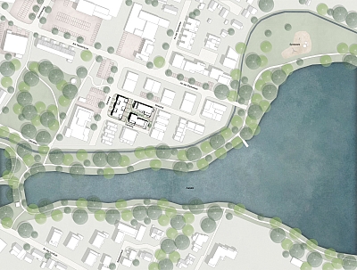 Übersichtsplan ges. Viertel des Projekts „Wohnen am Aasee“