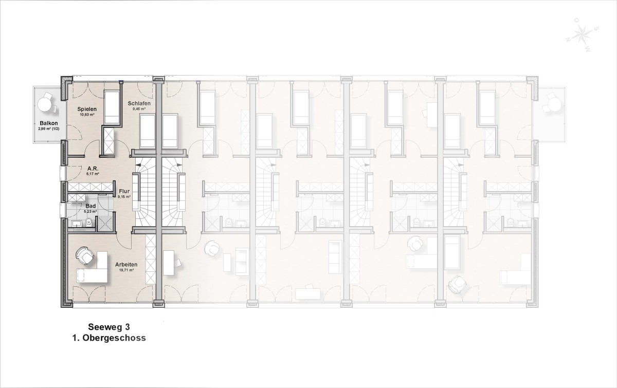 Town-Haus  Seeweg 3 - 1.OG