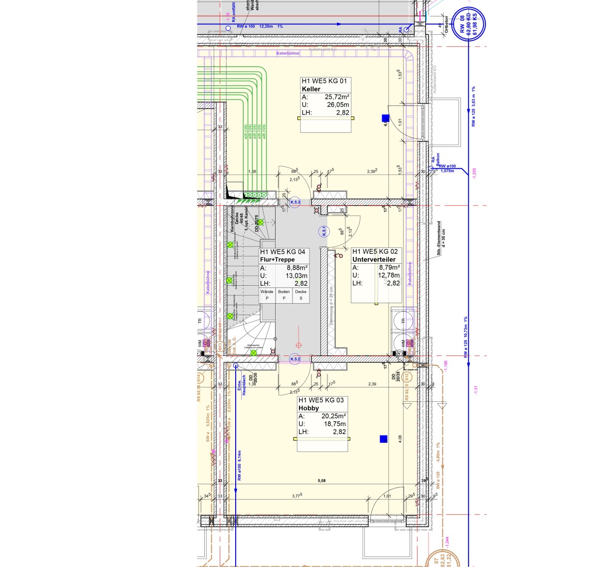 Detailansicht Town-Haus 3d Seeweg Keller