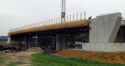 Spannbeton-Brücke B 67 N