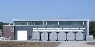 Entsorgungshalle mit Bunker in Gescher