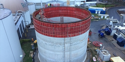 Neubau 1 Stahlbeton-Rundbehälter in Ortbetonbauweise (Marl)