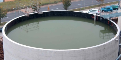 Neubau Stahlbeton-Rundbehälter in Ortbetonbauweise (Baruth / Mark Brandenburg)