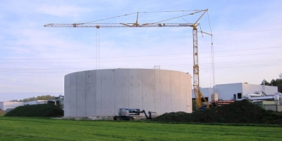 Neubau Stahlbeton-Rundbehalter in Ortbetonbauweise (Coesfeld)