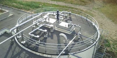 Neubau Stahlbeton-Rundbehälter in Ortbetonbauweise (Etampes (bei Paris), Frankreich)