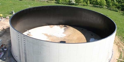 Neubau 2 Stahlbeton-Rundbehälter in Ortbetonbauweise (Erftstadt)