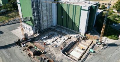 Baustart bei der Firma Kröner-Stärke in Ibbenbüren.