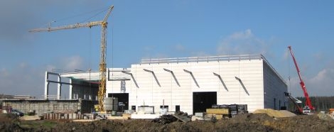 Neubau einer Produktionshalle mit insgesamt 6.000 qm Grundfläche und ein Bürogebäude in Dülmen.