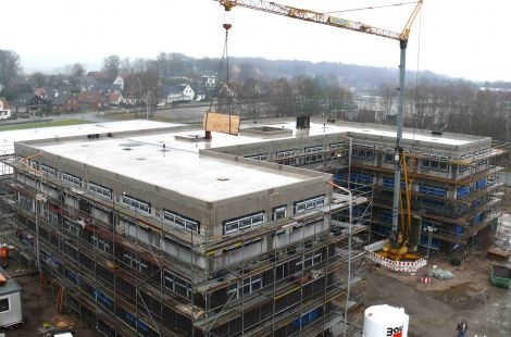 Fertigstellung der Rohbauarbeiten in Lotte