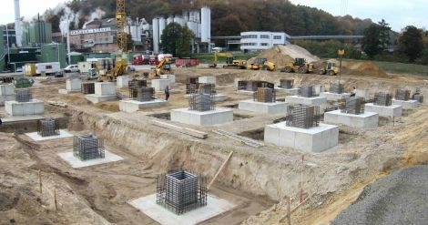 Neubau der neuen Produktionshalle