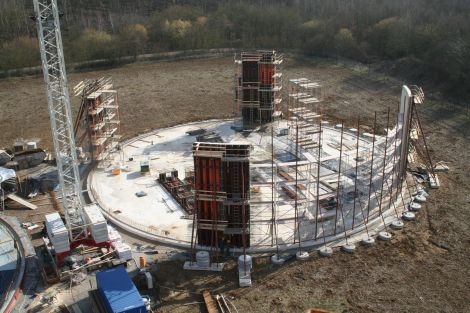 Vorgespannte Hochbehälter