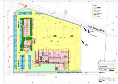 Betriebshof für eine Speiseresteaufbereitung