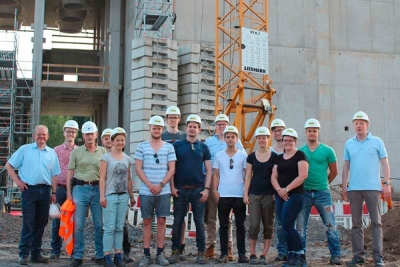 Baustellenbesichitigung Gleitbauverfahren