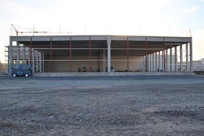 Rohbauarbeiten für den Neubau einer Kühllogistiklagerhalle fertiggestellt