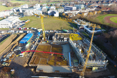 Baufortschritt Büro-Gebäude in Münster