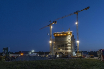Gleitbau-Baustelle in Spelle