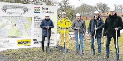 Erster Spatenstich an der Brücke Feldmann