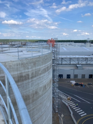 Baustelle NB 4 HS-Silos in Baruth/Berlin