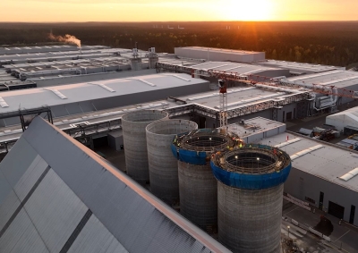 Bau von 4 Hackschnitzelsilos in Gleitbauweise 