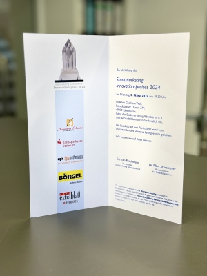 BÖRGEL sponsort den „Stadtmarketing Innovationspreis 2024“..