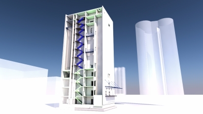 Neubau Siloturm in Gleitbauweise, Ibbenbüren