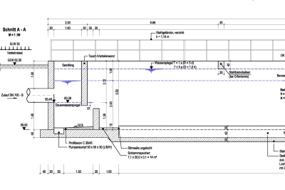 Neubau Sedimentationsbecken