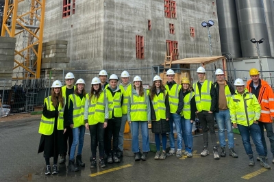 Fachhochschule Münster besichtigt unsere Gleitbaustelle bei Crespel & Deiters in Ibbenbüren