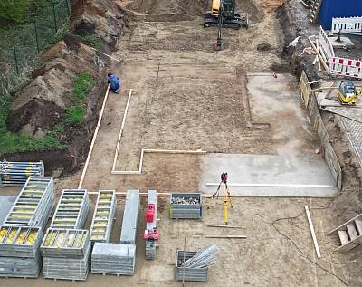 Baustart an der Kläranlage in Recke