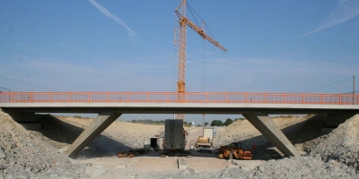 Schrägpfeiler-Brücke in Ennigerloh für die HeidelbergCement AG